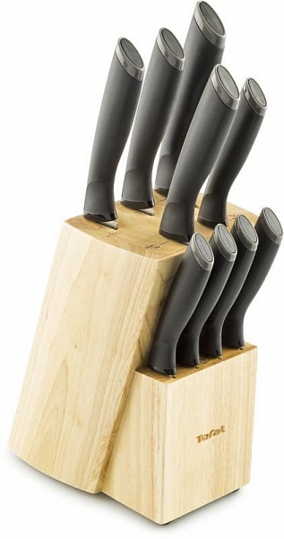 Sada nožů 9 ks + dřevěný blok Tefal Comfort K221SB14