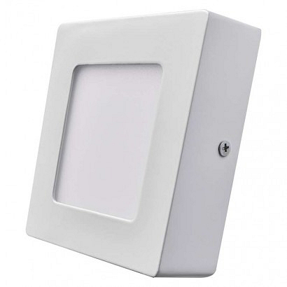 EMOS LED přisazené svítidlo PROFI, čtvercové, bílé, 6W teplá bílá