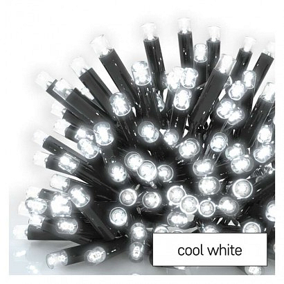 EMOS Profi LED spojovací řetěz černý, 10 m, venkovní i vnitřní, studená bílá