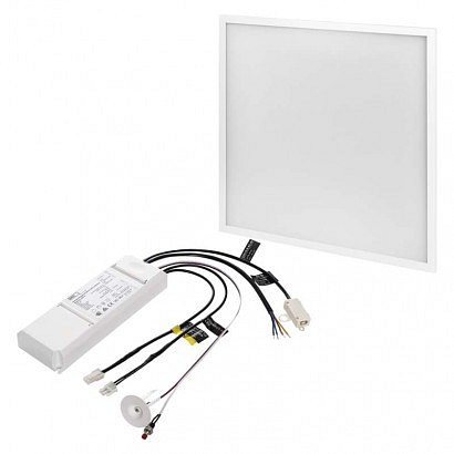 EMOS LED panel PROFI 60×60, čtvercový vestavný bílý, 40W teplá bíla, UGR, Emergency