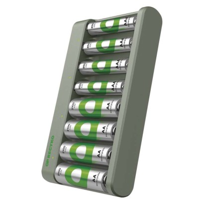 EMOS Nabíječka baterií GP Eco E821 + 4× AA 2100 + 4× AAA 850